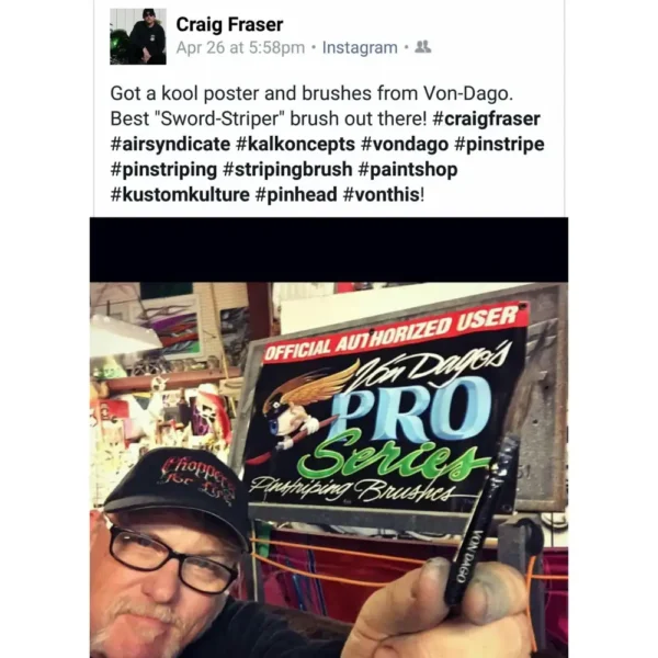 Pro-Series #0 Pinstriping Sword Brush