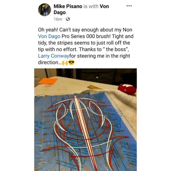 Pro-Series #000 Pinstriping Sword Brush