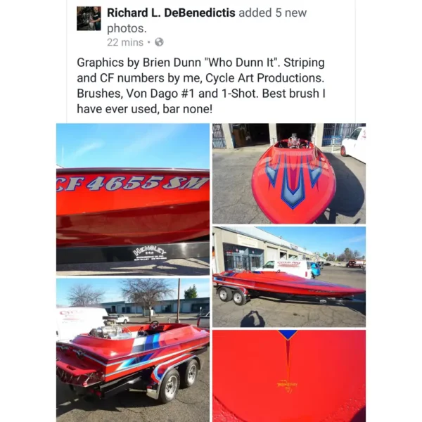 Pro-Series Pinstriping Brush Set – 6 Piece Professional Set