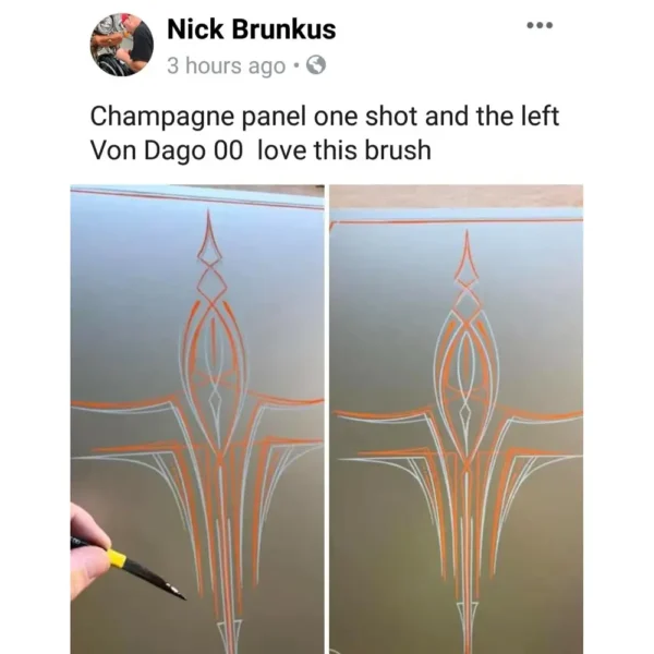 Pro-Series Left Handed Pinstriping Sword Brush Set – 6 Piece