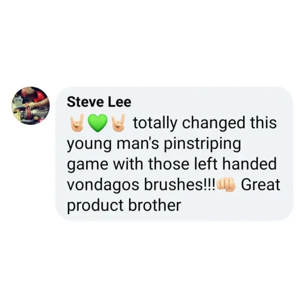 Pro-Series Left Handed Pinstriping Sword Brush Set – 6 Piece