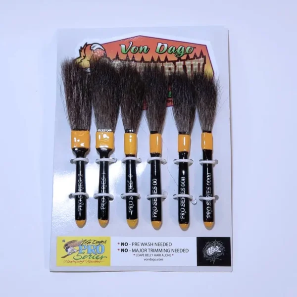 Pro-Series Left Handed Pinstriping Sword Brush Set – 6 Piece