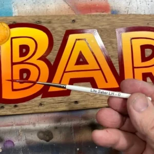 Photo of Pro-Series Lite Saber #0 Pinstriping Brush - Long Handle