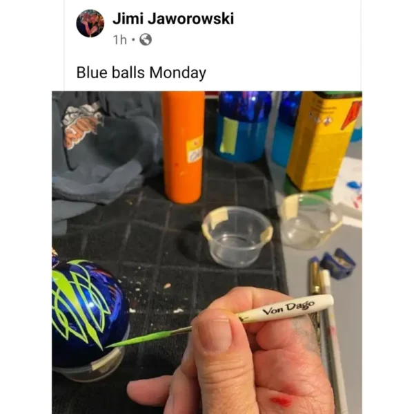 Pro-Series Lite Saber #0 Pinstriping Brush – Short Handle