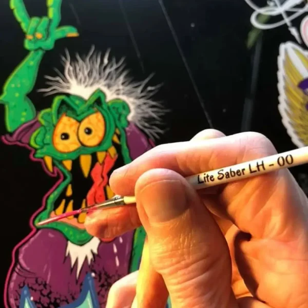 Pro-Series Lite Saber #00 Pinstriping Brush – Long Handle