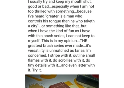 Pro-Series Lite Saber #00 Pinstriping Brush – Long Handle