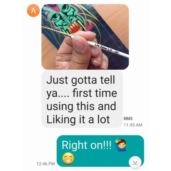 Pro-Series Lite Saber #00 Pinstriping Brush – Long Handle