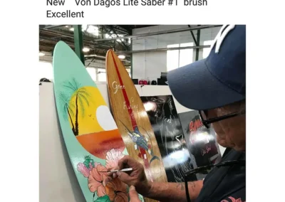 Pro-Series Lite Saber #1 Pinstriping Brush – Short Handle