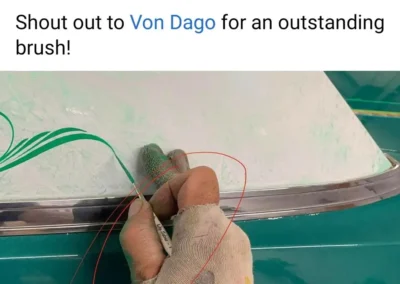 Pro-Series Lite Saber #1 Pinstriping Brush – Short Handle