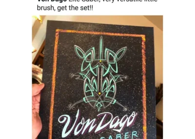 Pro-Series Lite Saber #2 Pinstriping Brush – Short Handle