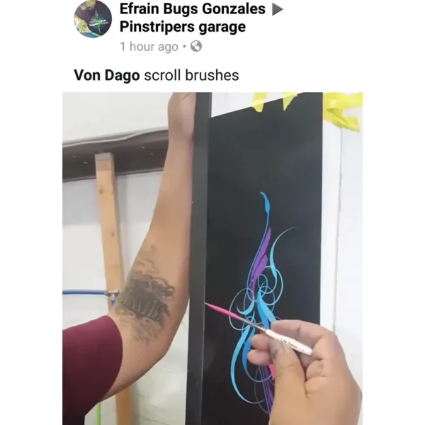 Pro-Series Lite Saber #2 Pinstriping Brush – Short Handle