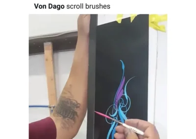 Pro-Series Lite Saber #3 Pinstriping Brush – Short Handle