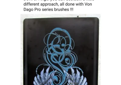 Pro-Series Lite Saber #3 Pinstriping Brush – Short Handle