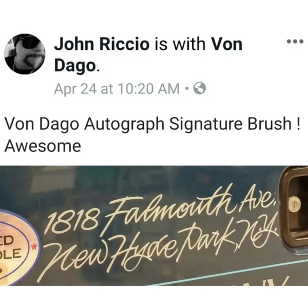Von Dago "Autograph" Signature Brush