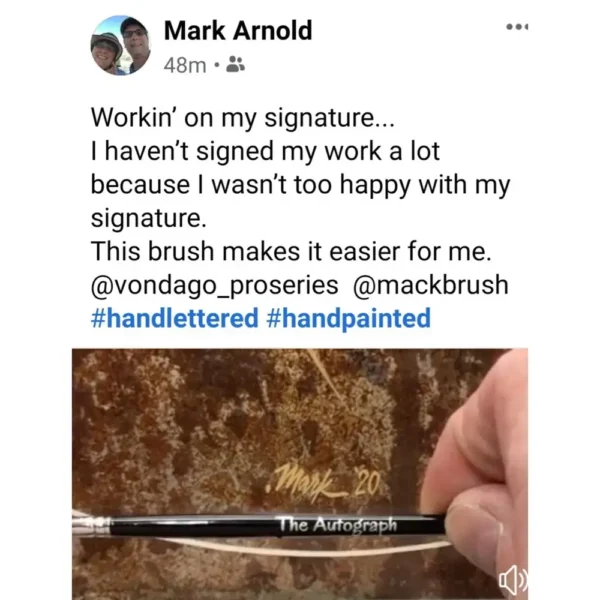 Von Dago "Autograph" Signature Brush